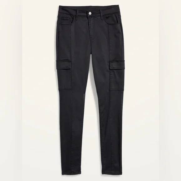 Old Navy Rockstar Super Skinny High Rise Secret-Slim Pockets Cargo Pants 12P - Picture 4 of 14